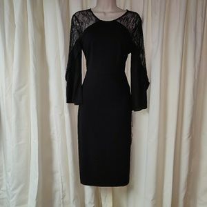 Ivanka Trump size 2 black lace dress